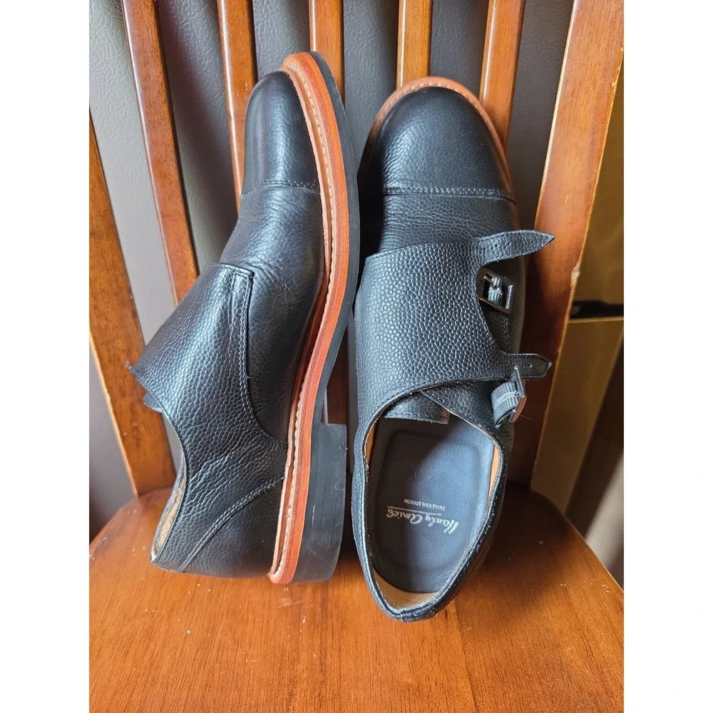 RARE🔥 Hardy Amies Double Monk Brown Leather Dress Shoes England Sz 9 Men's LE